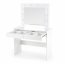 HOLLYWOOD Dressing table сonsole with mirror,White
