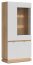 MILTON-ML 06 Glass-fronted cabinet,Cremona torro oak/white matt