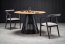 MIYAKI Table natural oak,leg black