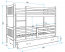 Carino 2 Bunk bed with mattress 190x80 pine