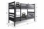 Bunk bed with with mattresses 200x90,graphite
