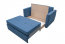 Bela 2 Sofa-bed (Cappuccino fabric MILO 03+MILO 02)