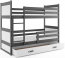 Riko II 190x90 Bunk bed with two mattresses Graphite