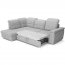Bergamo L Corner sofa (Light grey fabric Viton 200)