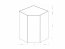 Total G60N2 L/R 60/60 Wandeckschrank