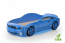 Light-MG 3D Full MUSTANG Gulta auto bērniem ar matraci + apgaismojums