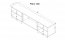 POLO 180 EF RTV white + kamin black TV cabinet
