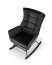 BAZALTO Šūpuļkrēsls melns