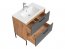 MADERA- GREY 821 Шкаф навесной для ванной под раковину