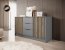 NELLY KOM K3 Chest of drawers (grey/artisan lamella)