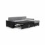 Luso LS17 Corner sofa Universal L/R (Omega 13/Soft 11 grey/black)