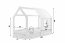 HOUSE- WITH A WINDOW Bērnu gulta ar matraci 160x80,balts