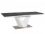 ALARAS II 140(200)X85 Extention dining table BLACK STONE EFFECT/WHITE 