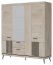 Mati-MT 16 Wardrobe with 5 doors and mirror