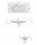 Ovalia Pure white gloss um 100-46 Waschbecken 100cm