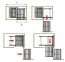 Standard DNRL Cargo 100 cm Gloss acrylic Corner base cabinet