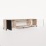 NOES AB RTV 200 cm Stand Cabinet,Artisan Oak/Black Matte