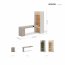 WOOW SET-09L (WO-11L,04,08 Ozols Vicenza balināts) Mēbeļu komplekts