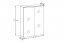 Sombra green 84-60-2D Mirror cabinet 60cm 2 doors with LED lighting