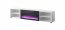 POLO 180 EF RTV white + kamin black TV cabinet