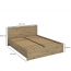 JAZZ LOZ P/160, 160x200 Bed with container