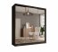 SW-TOL-200 cm B Sliding wardrobe with mirror,Black matt