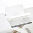 VCH-SAN 2-ST WHITE Extension table glass-extra white