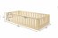 Montessori Bed with mattress 190x90 Pine