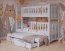 NATHAN III Triple bunk bed with mattress White/cappuccino