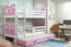 MIKKY III 200x90 Bunk bed with three mattresses White