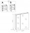 Abura 841 Настенный шкафчик для ванной комнаты