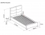 Sierra Velvet V90SZD 90x200 Bed,tap.150 grey