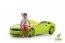 Light-MG 3D Full MUSTANG Gulta auto bērniem ar matraci + apgaismojums