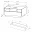 HARD F Coffee table,Cocao/Cremona Oak
