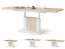 MAZZONI Extendable table transformer (oak sonoma/white mat)