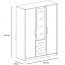 Bali/ D3 Wardrobe with mirror (white)