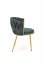 K517 Chair d.green/gold