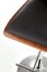Bar stool H-34 Walnut/black