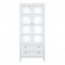 OLE-white WIT WYS 2W2S Glass-fronted cabinet