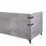 Zetta Bed with mattress (Zetta velvet 302 grey)