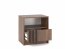 NELLY S51 Bedside (nut/black lamella)