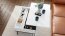 HAIRPIN S-90 Coffee table,White Matt/Black Mat