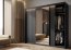 TREND TZ-02 Sliding wardrobe with LED lighting,black