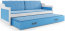 David II 190x80 Divvietīga bērnu gulta ar diviem matračiem balts