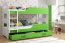 Domenik Bunk bed with mattress 190x80 white/green