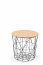 MARIFFA Coffee table Black/natural