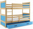 Riko II 160x80 Bunk bed with two mattresses Pine