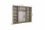 Chester Cht05 250 Sonoma/white Wardrobe with sliding doors