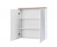Ilab 840 White Настенный шкафчик для ванной комнаты с зеркалом