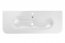 Ovalia Pure white gloss um 120-46 Waschbecken 120cm
